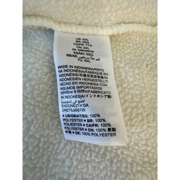 Amazon Essentials White Fleece Full Zip Jacket Womens XXL Pre-owned - Picture 4 of 7